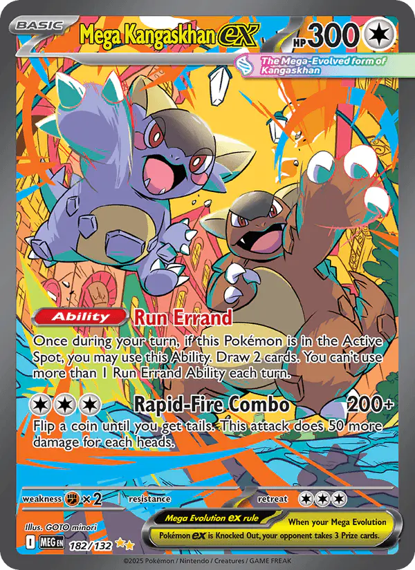 Carta Mega Kangaskhan ex 182/132 de Mega Evolution