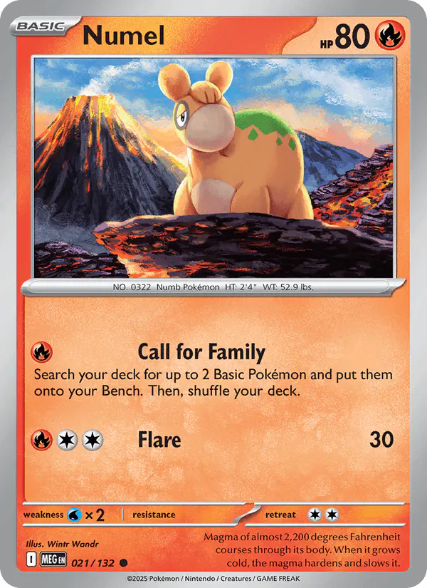 Carta Numel 021/132 de Mega Evolution