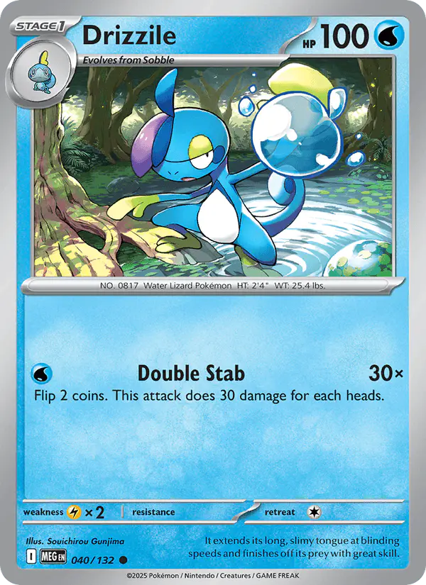 Carta Drizzile 040/132 de Mega Evolution
