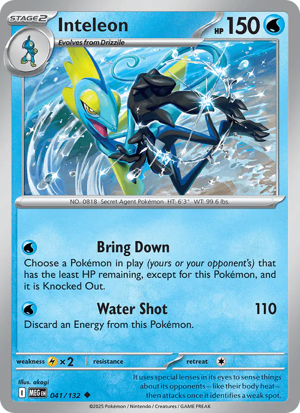 Carta Inteleon 041/132 de Mega Evolution