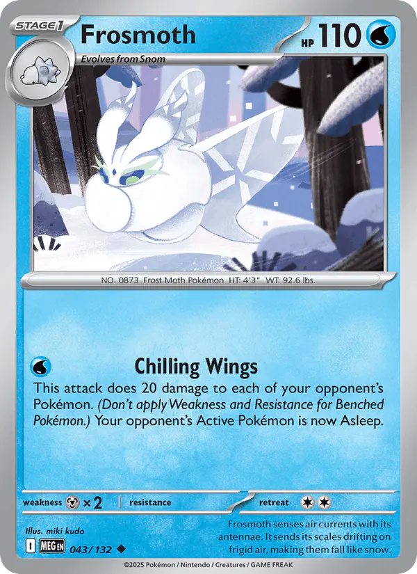 Carta Frosmoth 043/132 de Mega Evolution