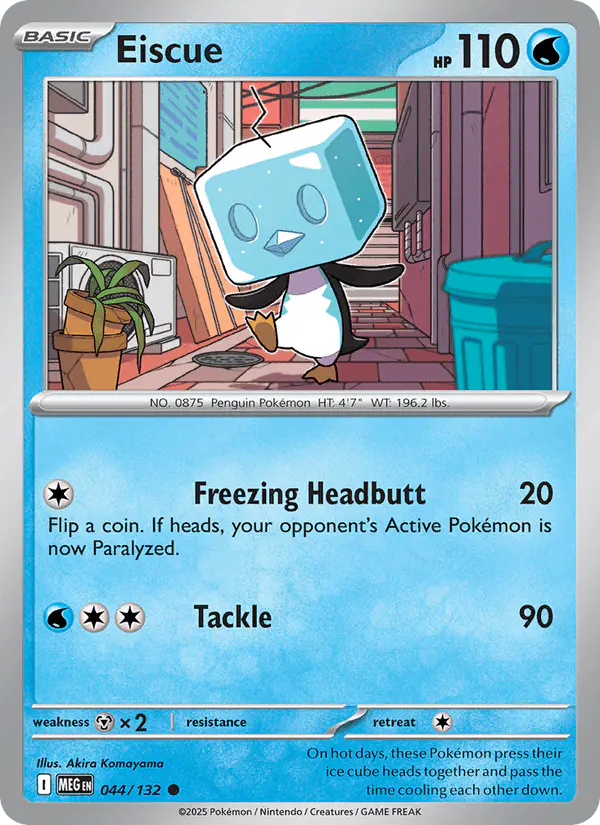 Carta Eiscue 044/132 de Mega Evolution