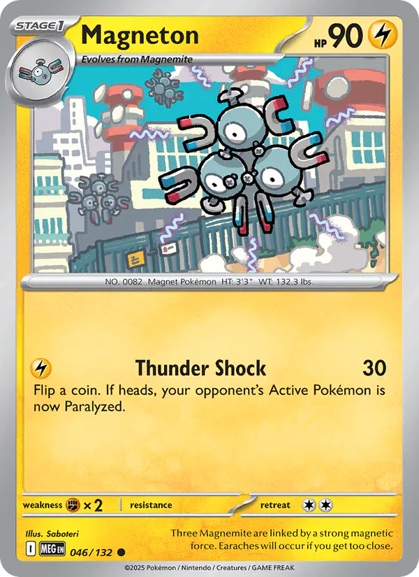 Carta Magneton 046/132 de Mega Evolution