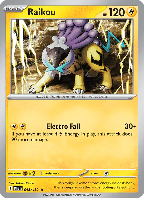 Carta Raikou 048/132 de Mega Evolution