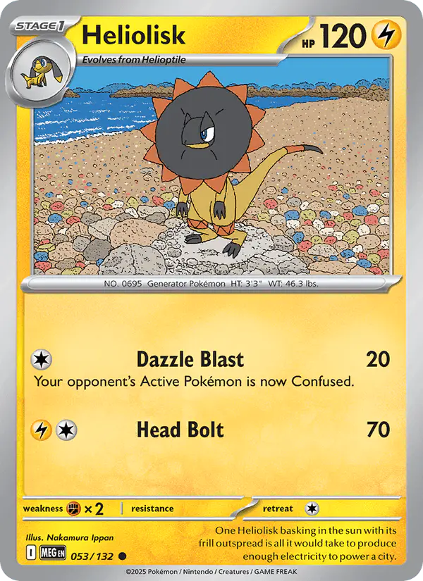 Carta Heliolisk 053/132 de Mega Evolution