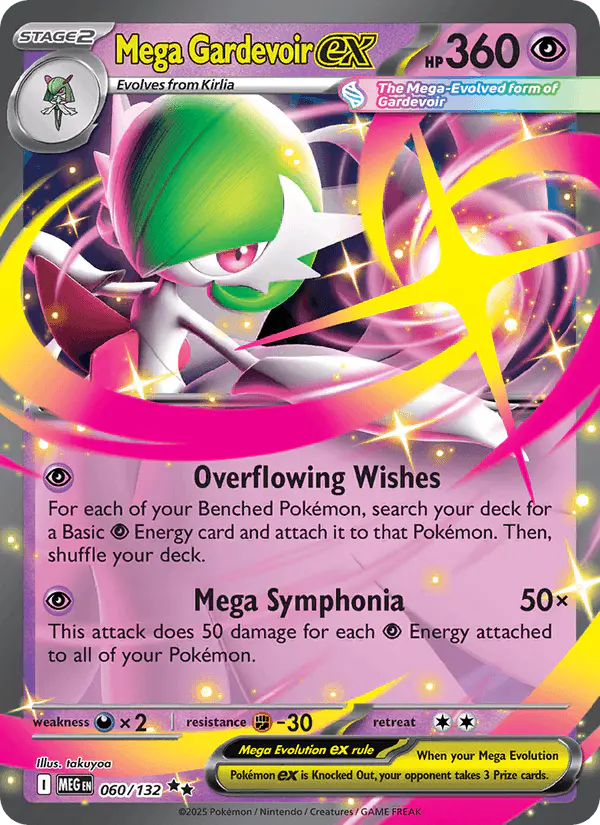 Carta Mega Gardevoir ex 060/132 de Mega Evolution