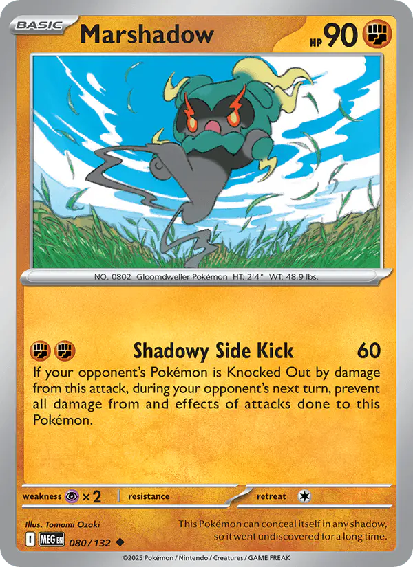 Carta Marshadow 080/132 de Mega Evolution