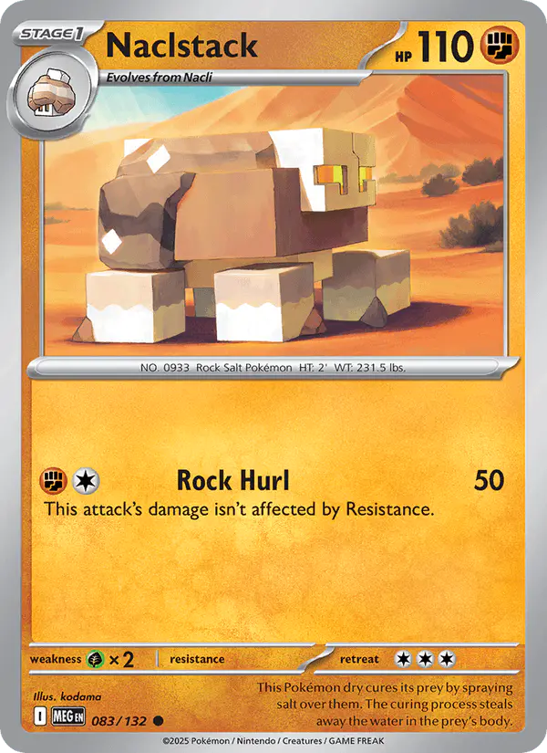 Carta Naclstack 083/132 de Mega Evolution