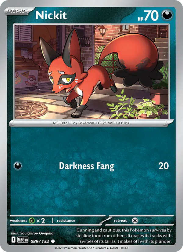 Carta Nickit 089/132 de Mega Evolution