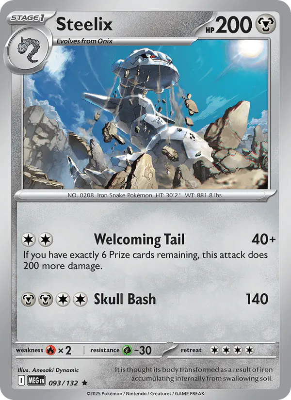 Carta Steelix 093/132 de Mega Evolution