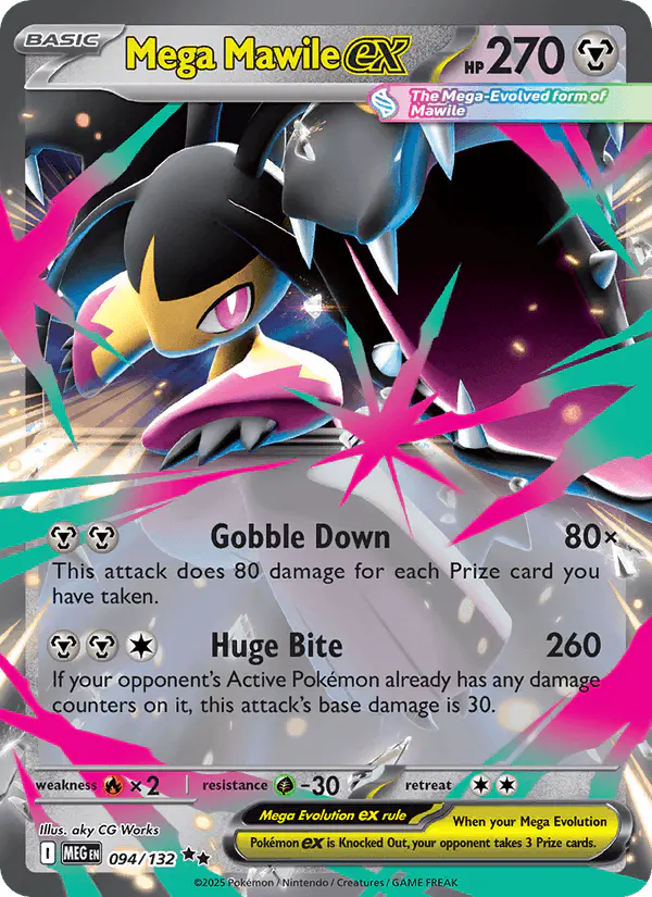Carta Mega Mawile ex 094/132 de Mega Evolution