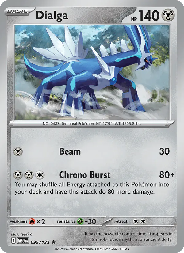 Carta Dialga 095/132 de Mega Evolution