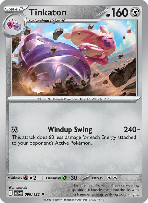 Carta Tinkaton 098/132 de Mega Evolution