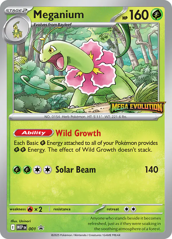 Carta Meganium #1 de MEP Black Star Promos