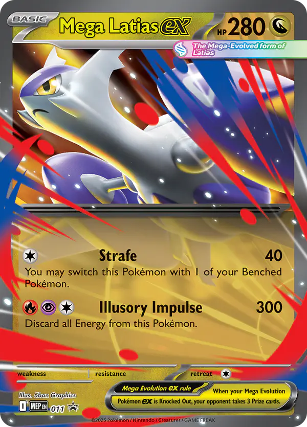 Carta Mega Latias ex #11 de MEP Black Star Promos