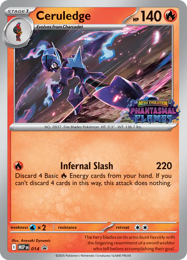 Carta Ceruledge #14 de MEP Black Star Promos
