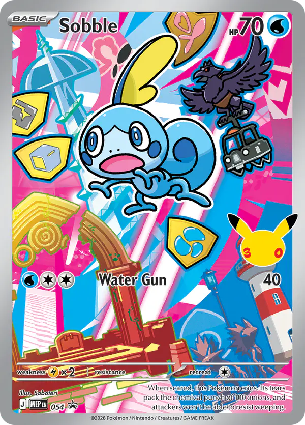 Carta Sobble #54 de MEP Black Star Promos