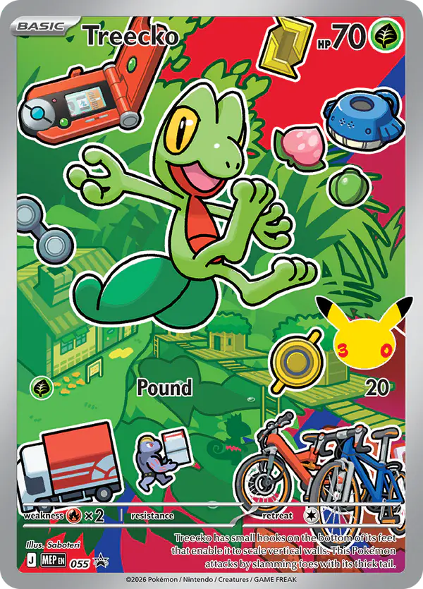 Carta Treecko #55 de MEP Black Star Promos