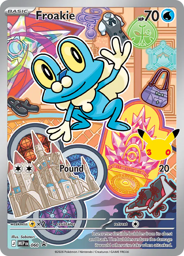 Carta Froakie #60 de MEP Black Star Promos
