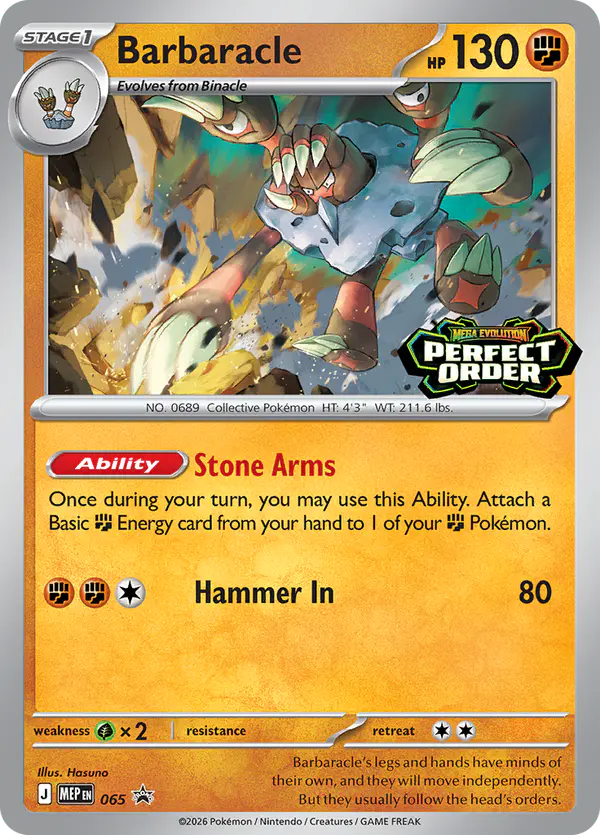 Carta Barbaracle #65 de MEP Black Star Promos