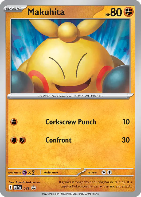 Carta Makuhita #68 de MEP Black Star Promos