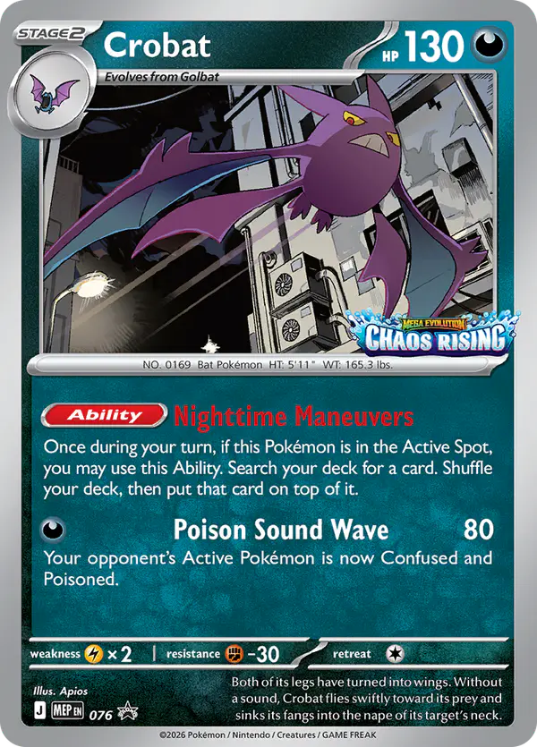 Carta Crobat #76 de MEP Black Star Promos