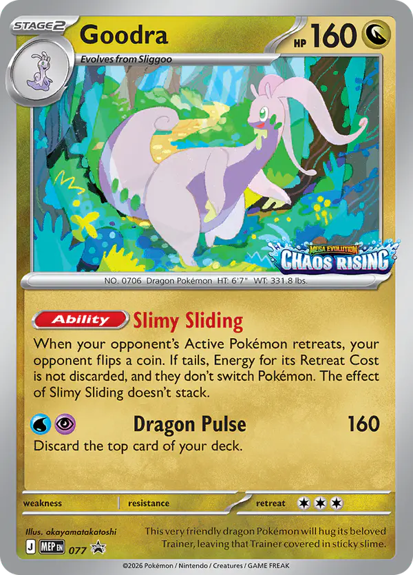 Carta Goodra #77 de MEP Black Star Promos