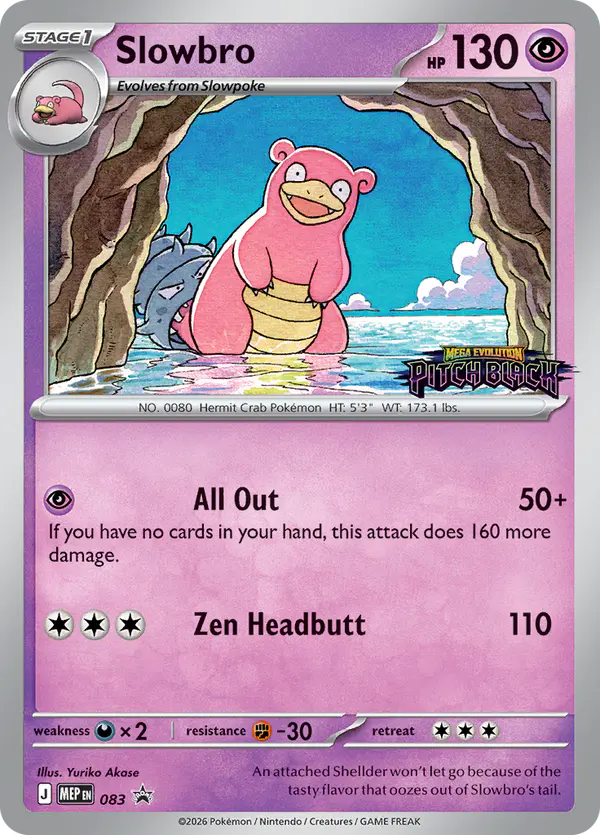 Carta Slowbro #83 de MEP Black Star Promos