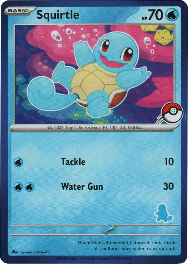 Carta Squirtle 025/048 de My First Battle