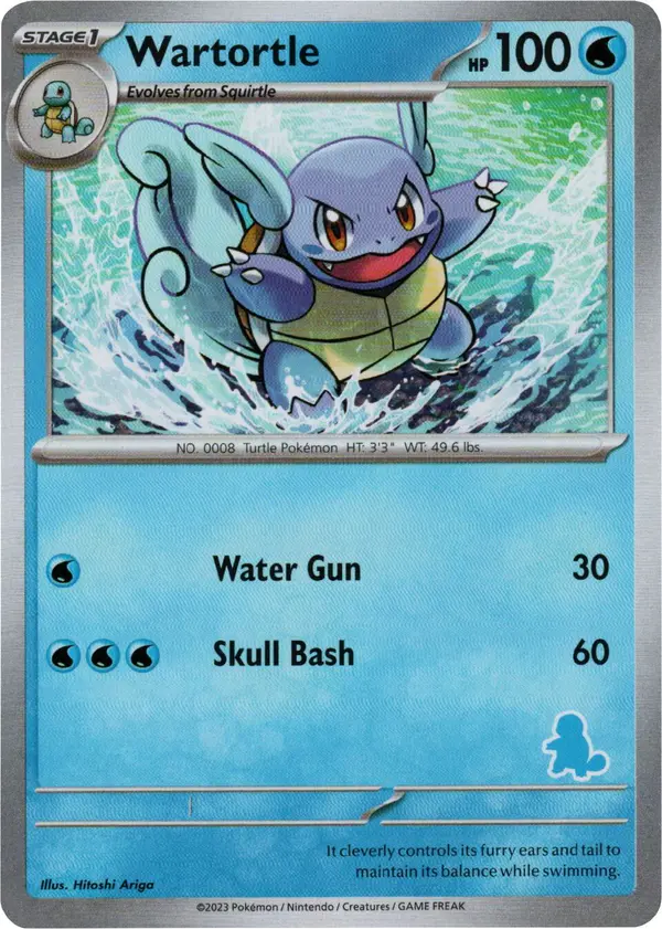 Carta Wartortle 026/048 de My First Battle