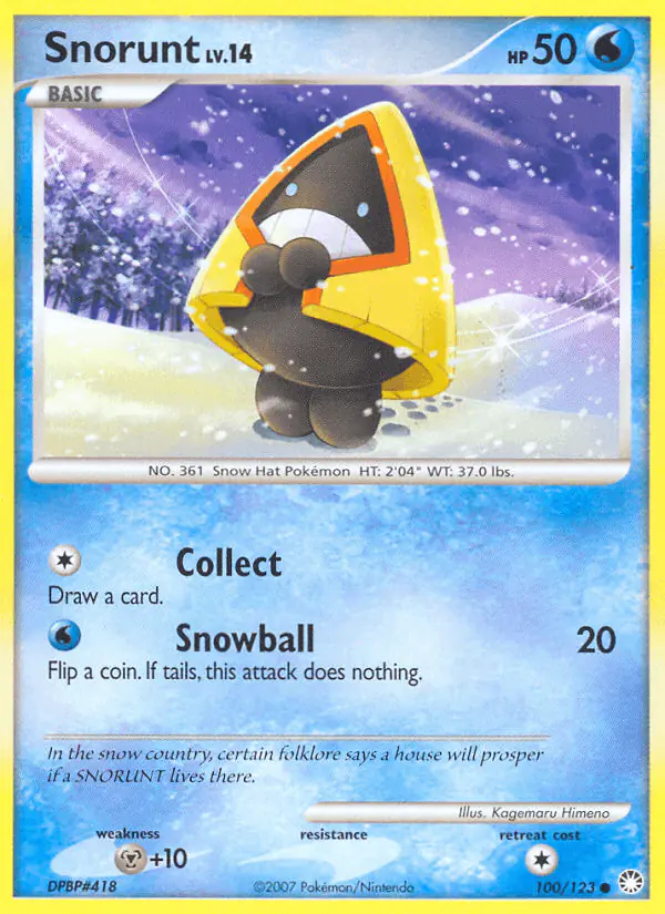 Carta Snorunt 100/123 de Mysterious Treasures