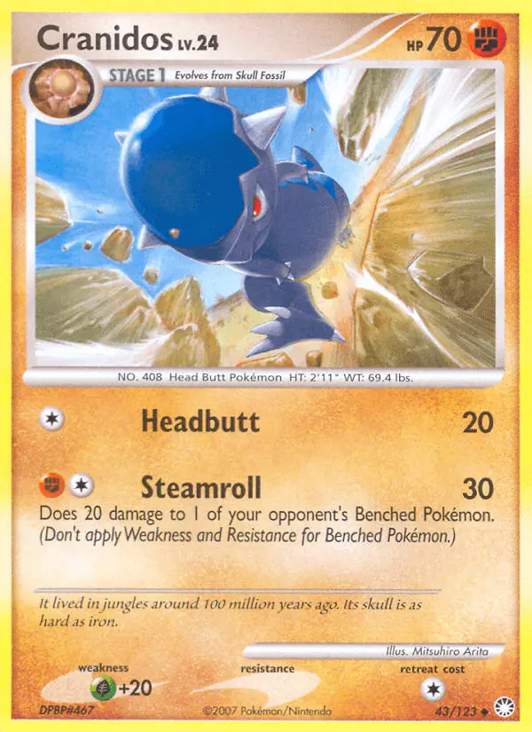 Carta Cranidos 43/123 de Mysterious Treasures
