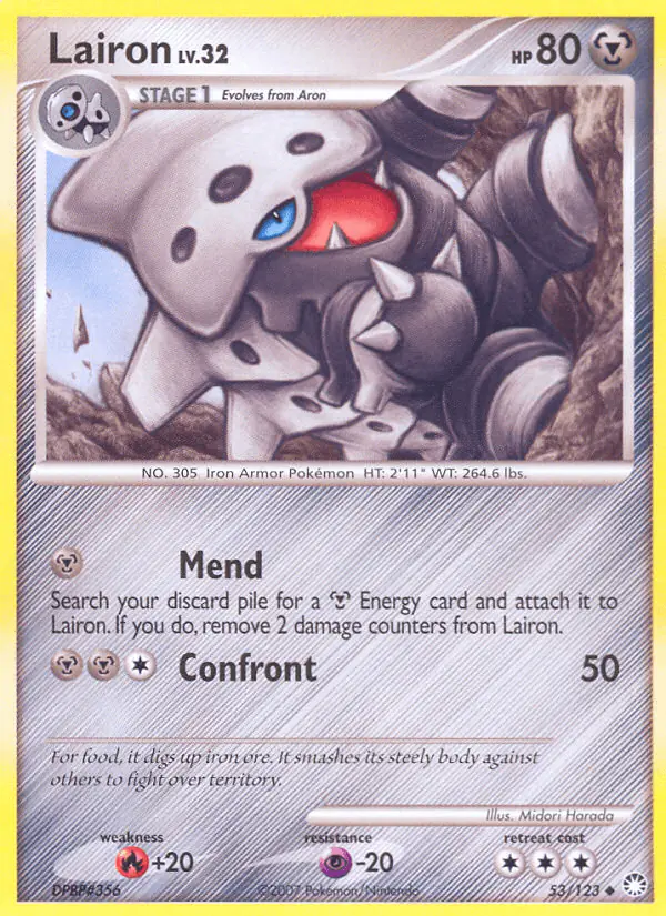 Carta Lairon 53/123 de Mysterious Treasures