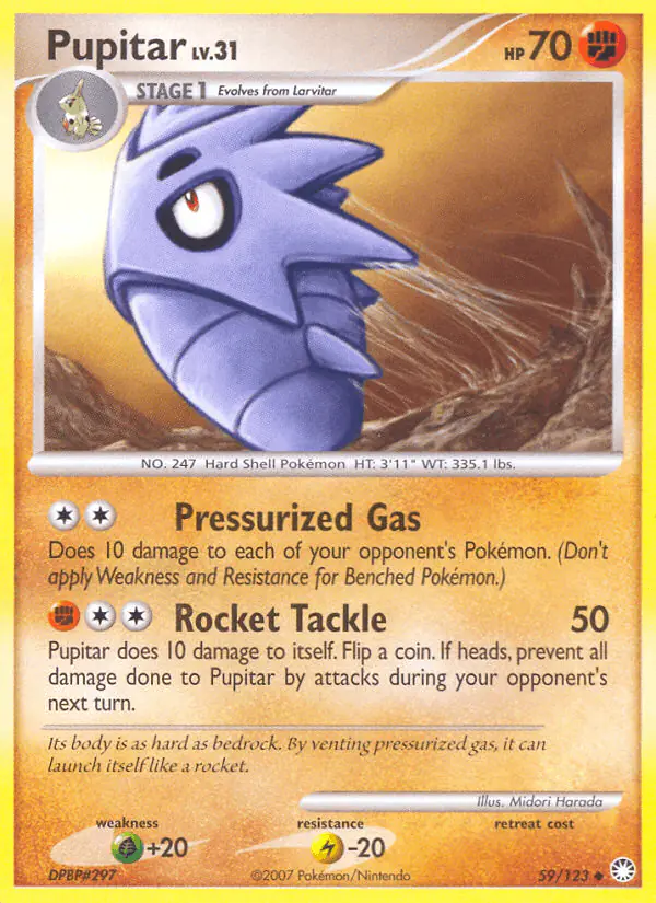 Carta Pupitar 59/123 de Mysterious Treasures