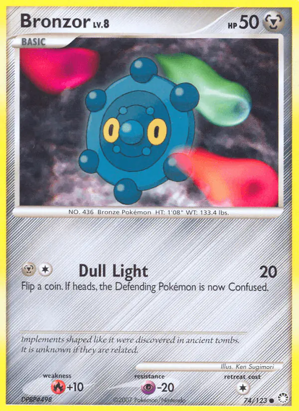 Carta Bronzor 74/123 de Mysterious Treasures