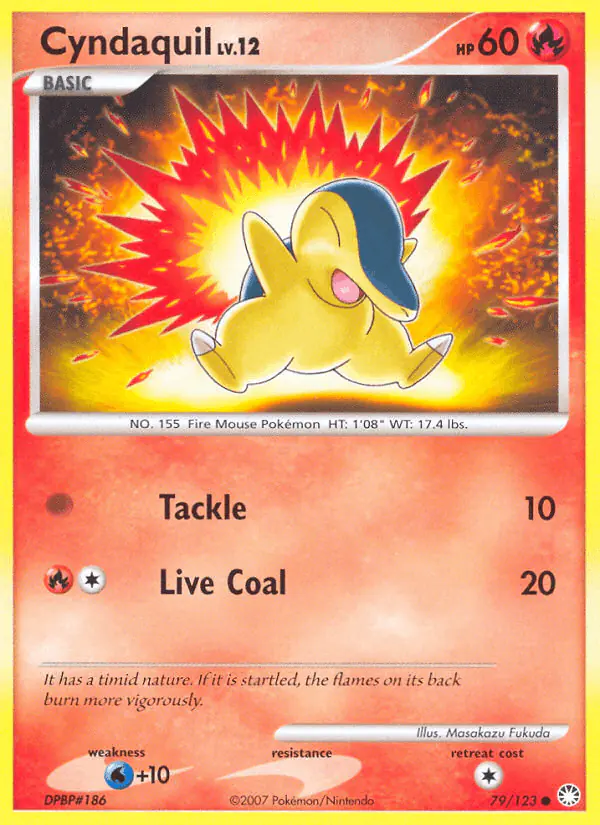 Carta Cyndaquil 79/123 de Mysterious Treasures