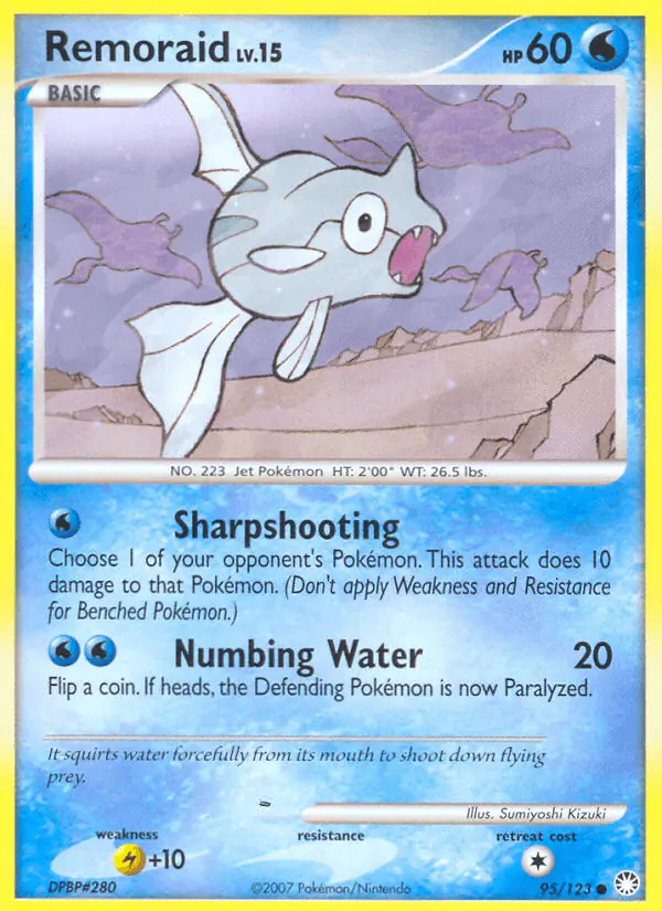 Carta Remoraid 95/123 de Mysterious Treasures