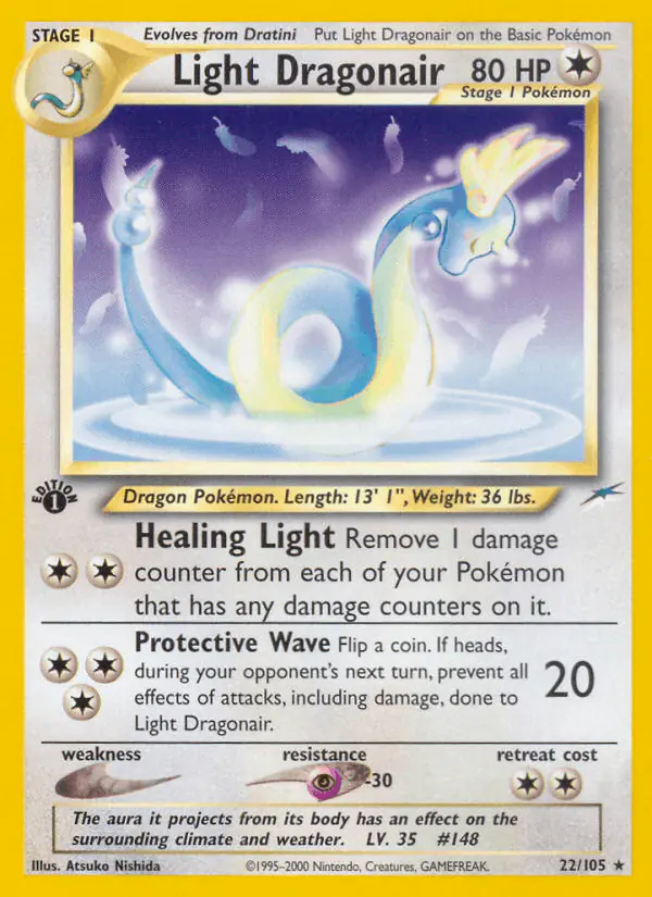 Carta Light Dragonair 22/105 de Neo Destiny