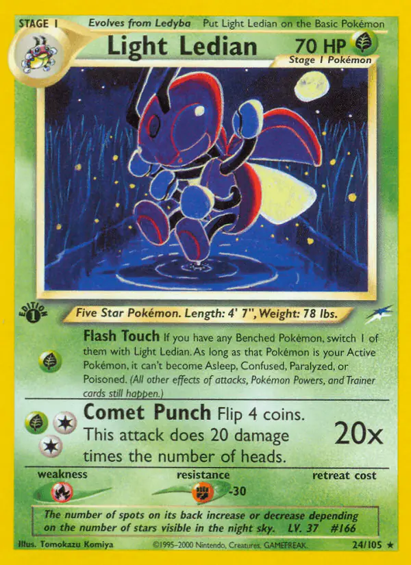 Carta Light Ledian 24/105 de Neo Destiny
