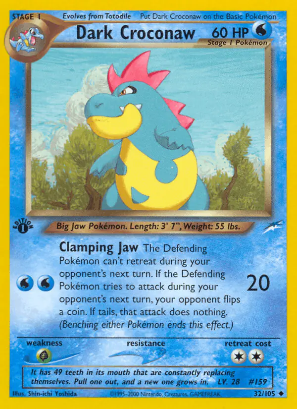 Carta Dark Croconaw 32/105 de Neo Destiny