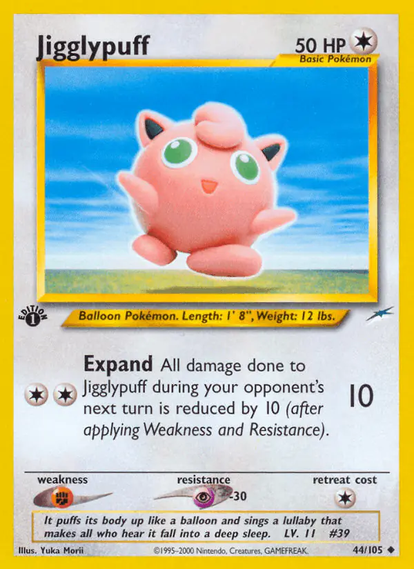 Carta Jigglypuff 44/105 de Neo Destiny