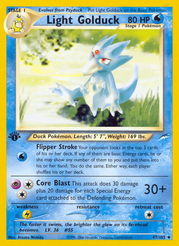 Carta Light Golduck 47/105 de Neo Destiny