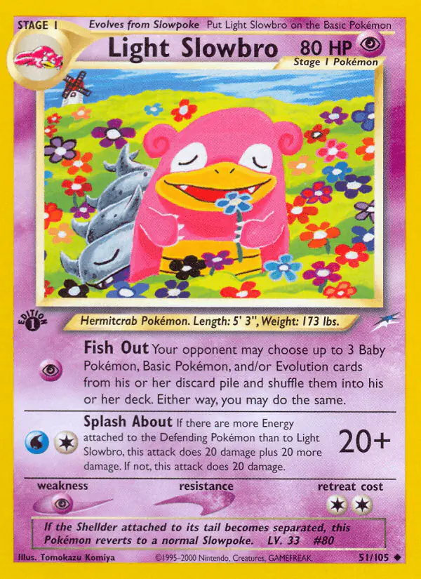 Carta Light Slowbro 51/105 de Neo Destiny