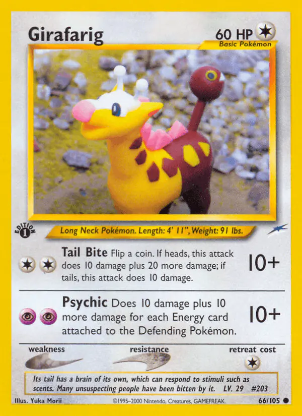 Carta Girafarig 66/105 de Neo Destiny