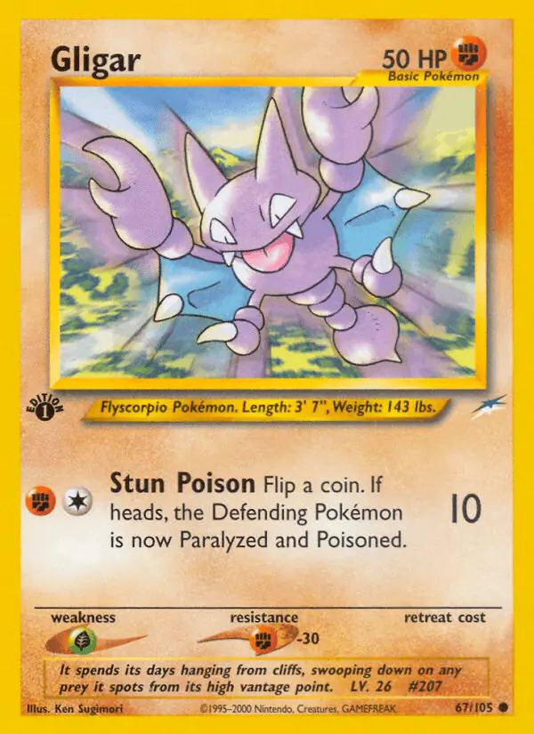 Carta Gligar 67/105 de Neo Destiny