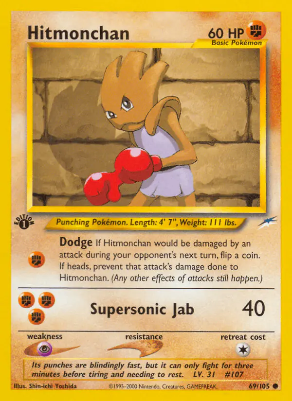 Carta Hitmonchan 69/105 de Neo Destiny