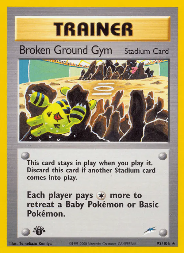 Carta Broken Ground Gym 92/105 de Neo Destiny