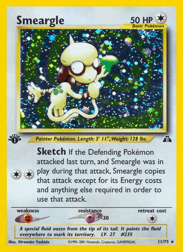 Carta Smeargle 11/75 de Neo Discovery
