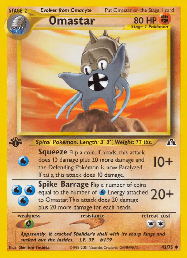 Carta Omastar 43/75 de Neo Discovery