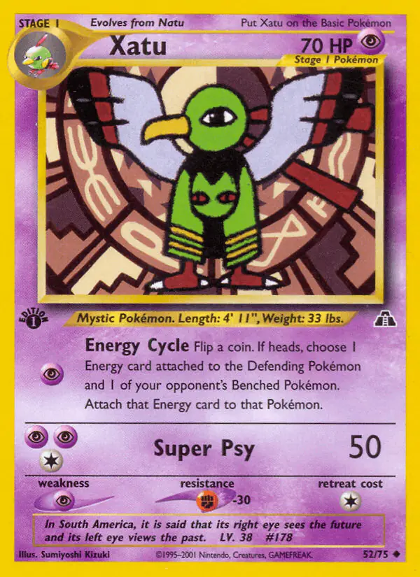 Carta Xatu 52/75 de Neo Discovery